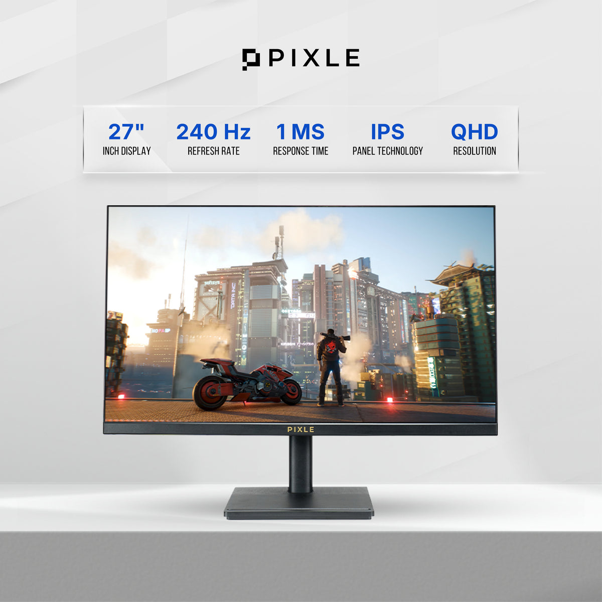 Pixle PX271G1 27&quot; 240 Hz QHD 1440p Gaming Monitor